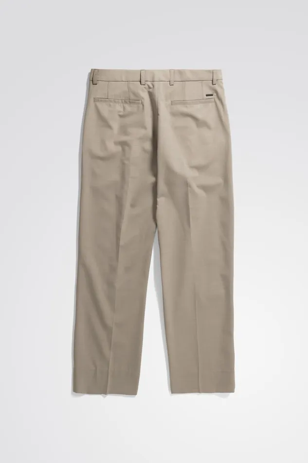 Men Norse Projects Trousers Benn Relaxed Light Wool Pleated Trouser Light Khaki