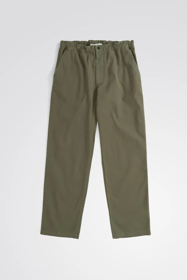Men Norse Projects Trousers Ezra Light Stretch Sediment Green