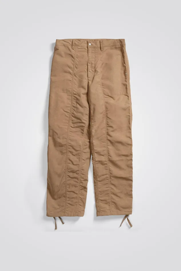 Men Norse Projects Trousers Sigur Waxed Nylon Fatigue Trouser Camel