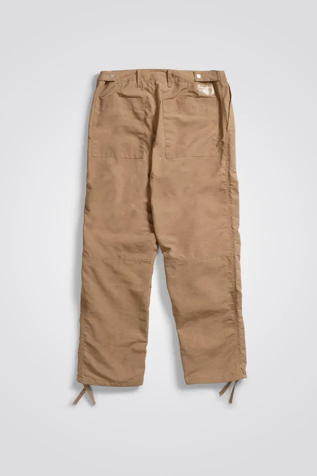 Men Norse Projects Trousers Sigur Waxed Nylon Fatigue Trouser Camel