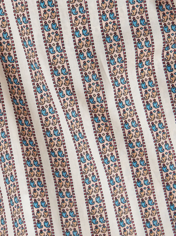 Men Oversize Shirt With Tie Print Designs Etro Shirts