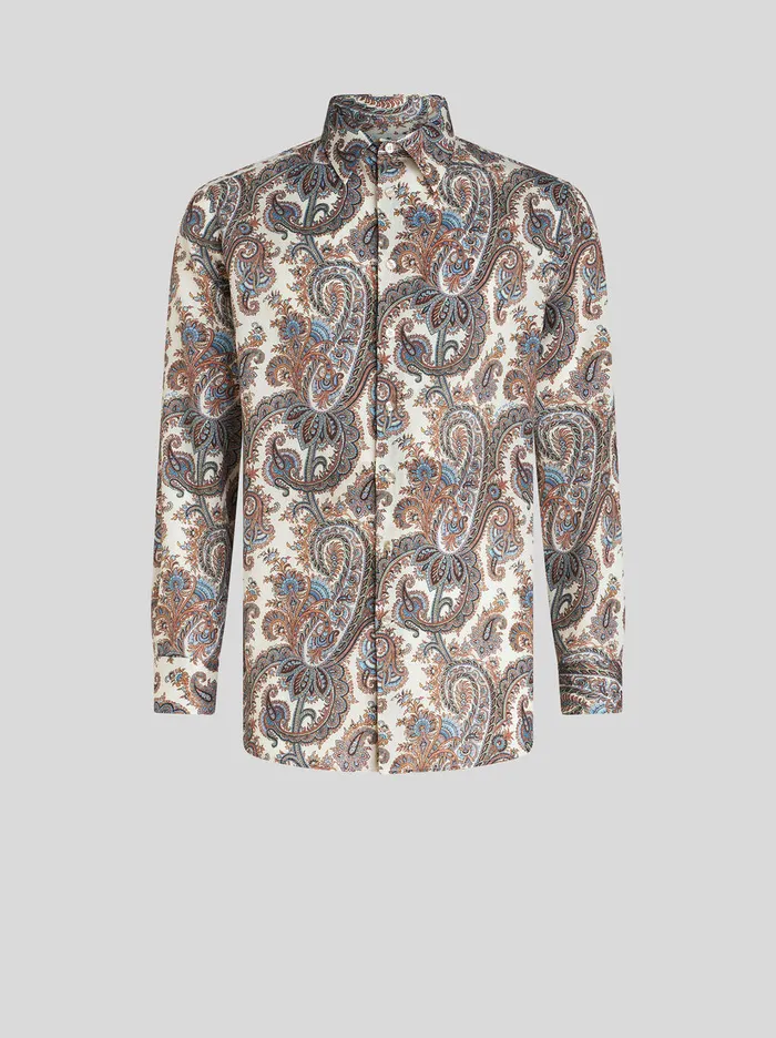Men Paisley Print Shirt Etro Shirts