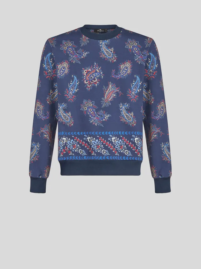 Men Paisley Sweatshirt Etro Sweatshirts