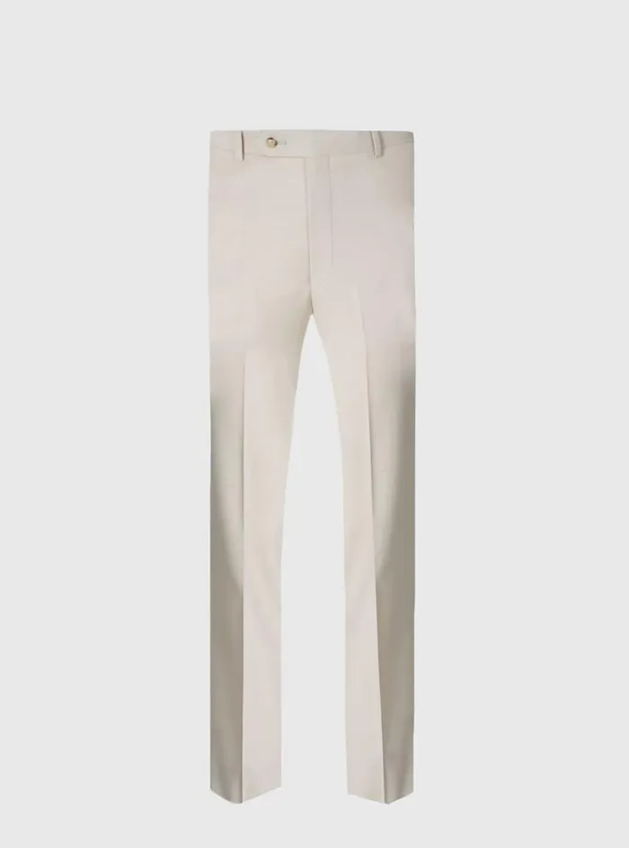 Men Paul Stuart Dress Pants All Year Super 110s Wool James Trouser Tan