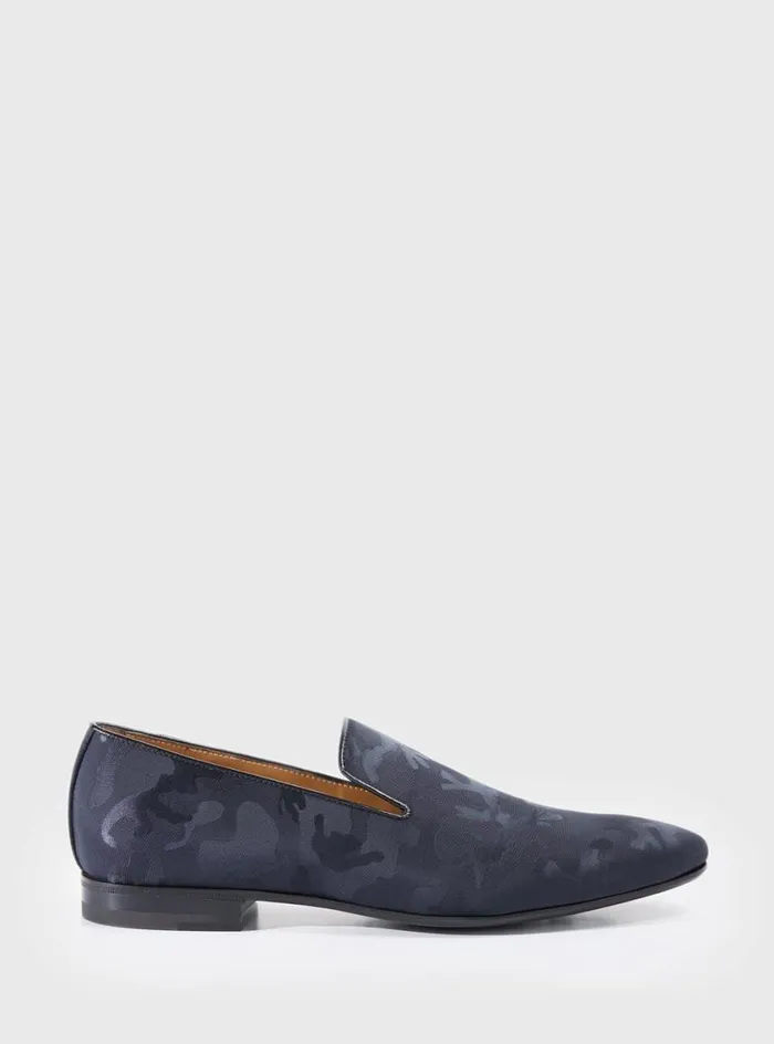 Men Paul Stuart Evening Portland Formal SlipOn Blue