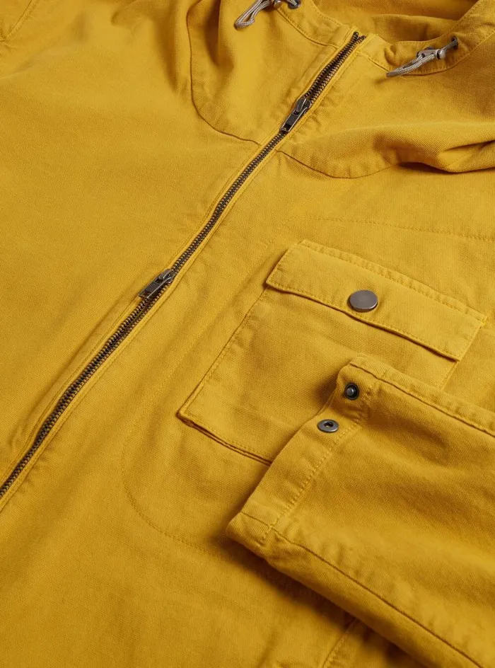 Men Paul Stuart Outerwear Garment Dyed Jacket Yellow