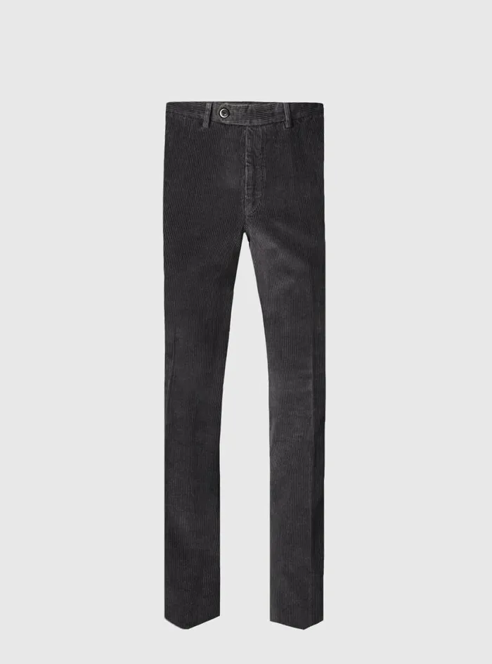 Men Paul Stuart Pants Cotton Corduroy Newton Pant Grey
