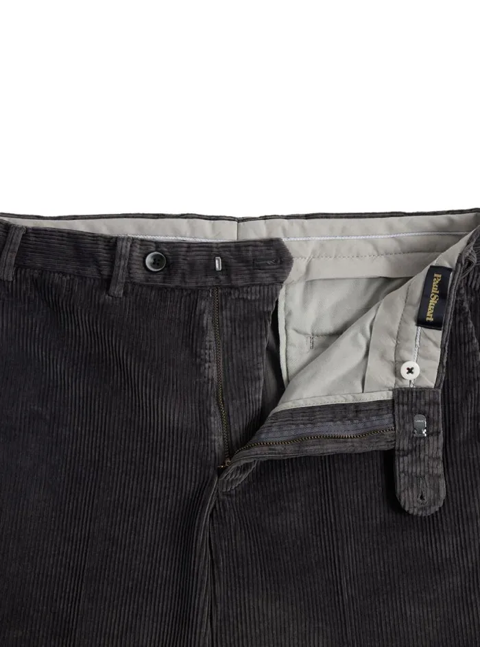 Men Paul Stuart Pants Cotton Corduroy Newton Pant Grey