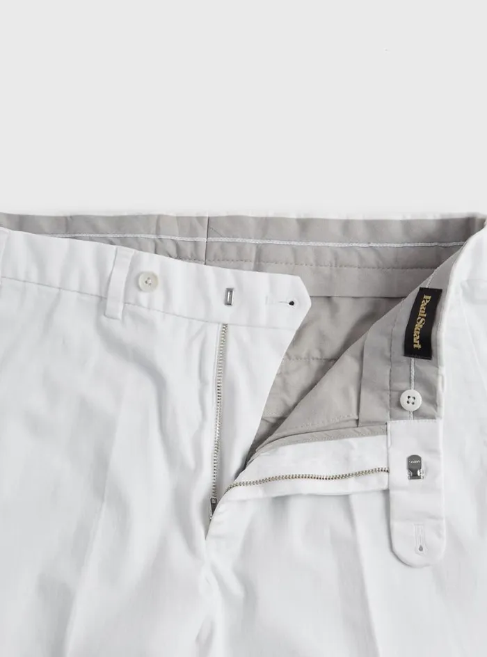 Men Paul Stuart Pants Cotton Plain Front Newton Pant White Men Paul Stuart Pants Cotton Plain Front Newton Pant White