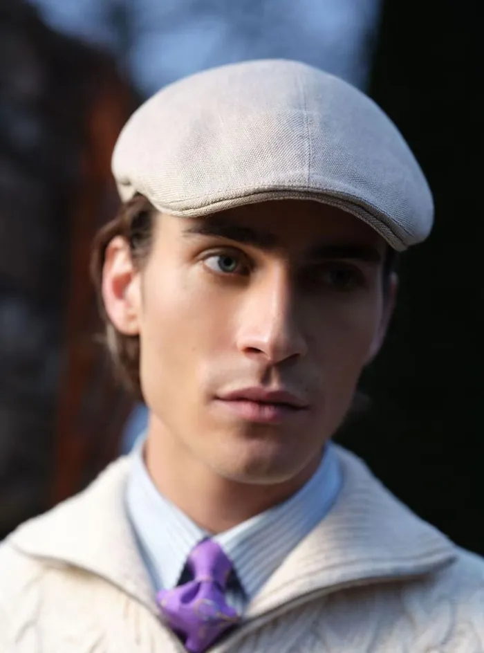 Men Paul Stuart Scarves Hats Gloves Linen Hopsack Ivy Cap Sand Men Paul Stuart Scarves Hats Gloves Linen Hopsack Ivy Cap Sand