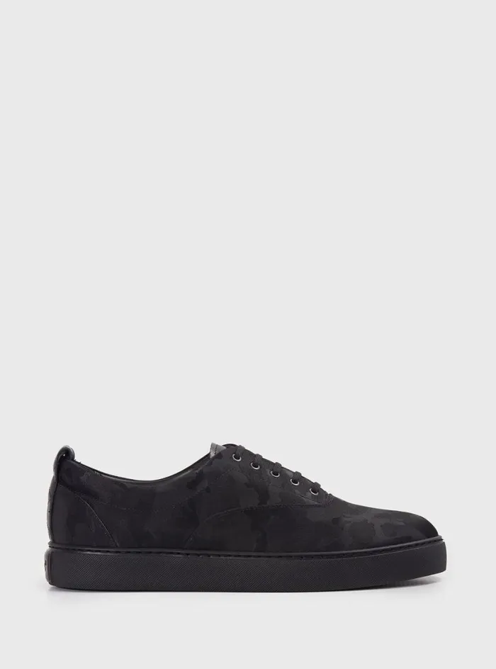 Men Paul Stuart Sneakers Star Camo Sneaker Black