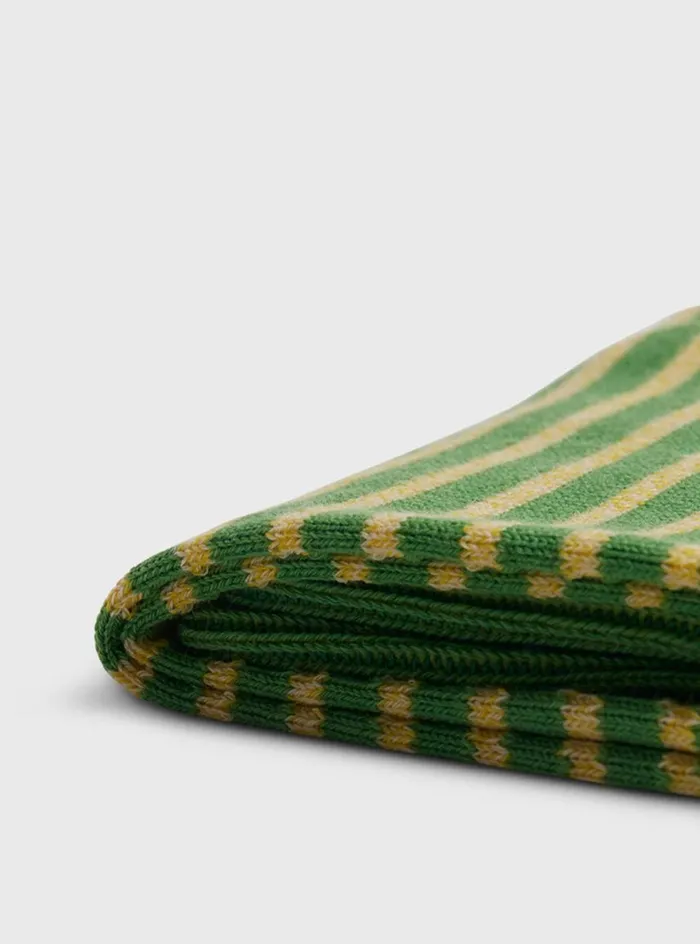 Men Paul Stuart Socks Horizontal Stripe Sock Lime