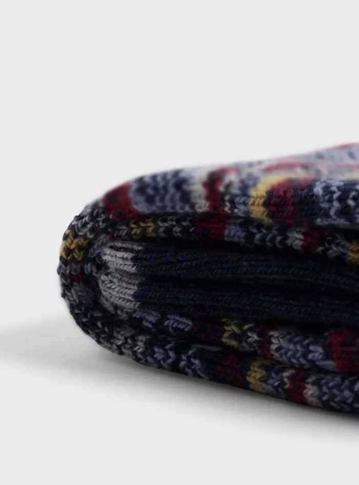 Men Paul Stuart Socks Multicolor Fair Isle Sock Denim