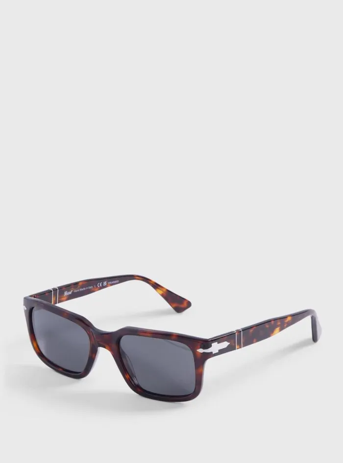 Men Paul Stuart Sunglasses and Eyewear Persol Havana Sunglasses With Black Lens Brown