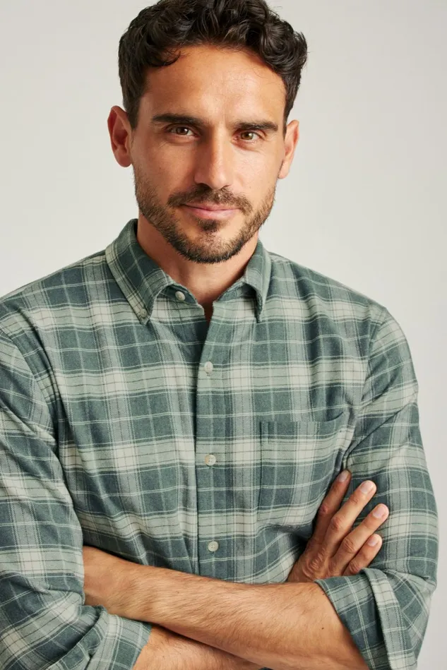 Men Performance Flannel Shirt Edenberry Plaid Bonobos Casual Shirts