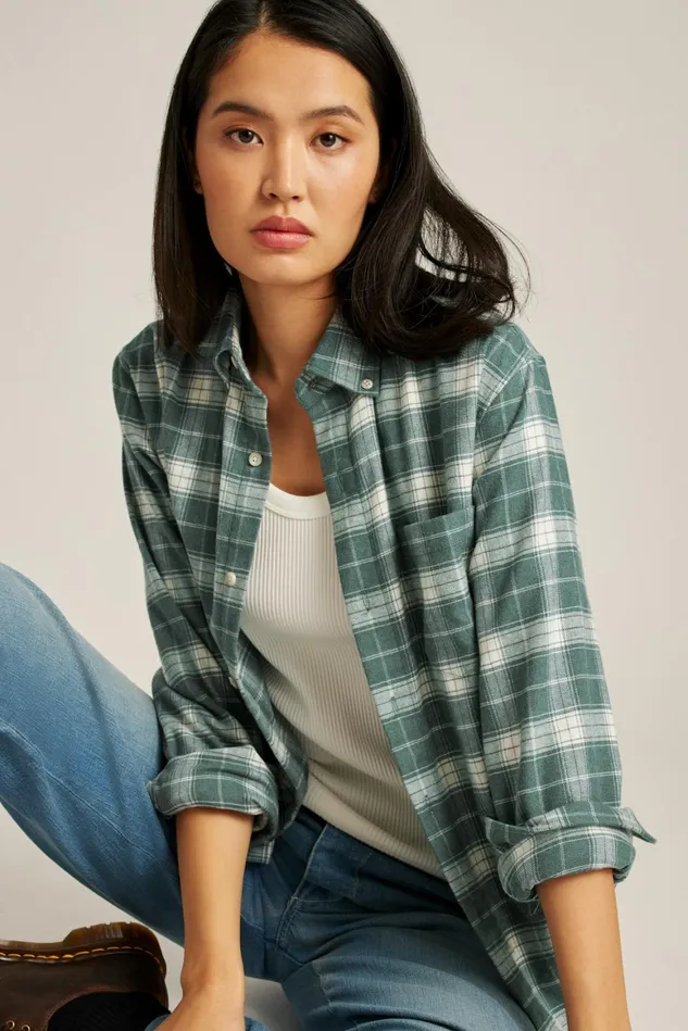 Men Performance Flannel Shirt Edenberry Plaid Bonobos Casual Shirts