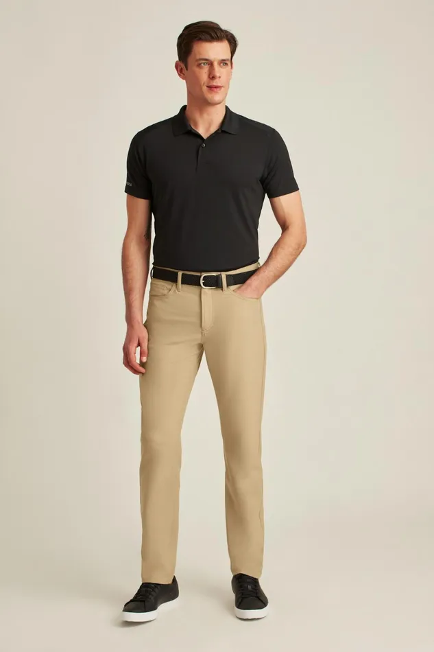 Men Performance Link 5Pocket Pants Oak Khaki Bonobos 5Pocket Pants