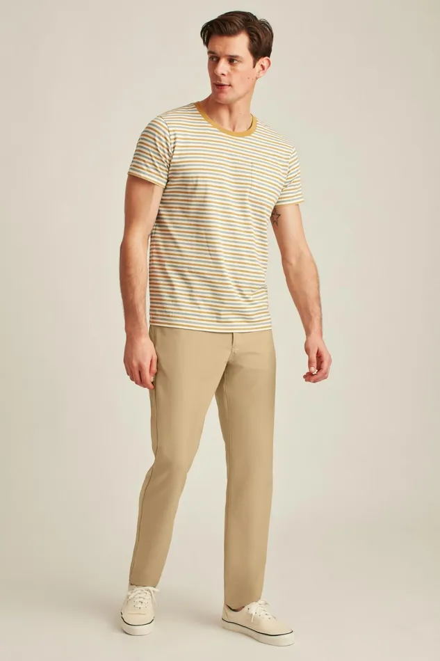Men Performance Link 5Pocket Pants Oak Khaki Bonobos 5Pocket Pants