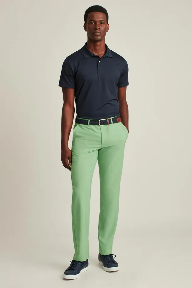 Men Performance Link Pants Heather Green Grass Bonobos Joggers and Athleisure