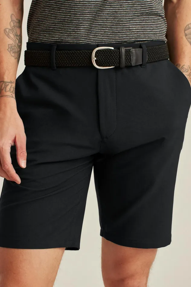 Men Performance Link Shorts Jet Black Bonobos Casual Shorts