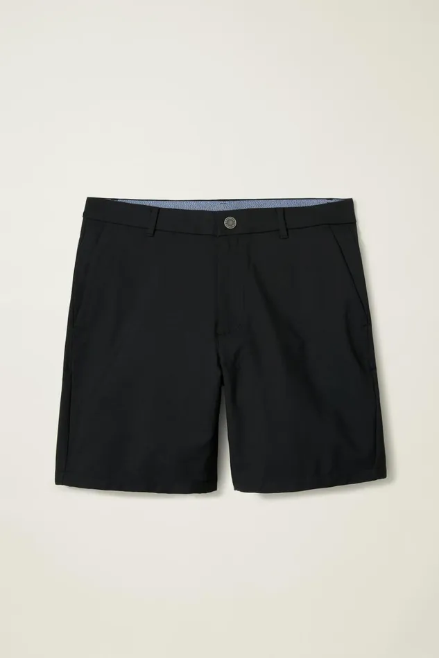 Men Performance Link Shorts Jet Black Bonobos Casual Shorts