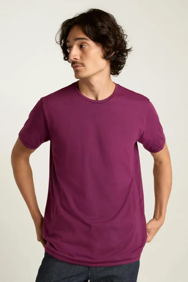 Men Pima Performance Tee Port Wine Bonobos Short Sleeve Tees