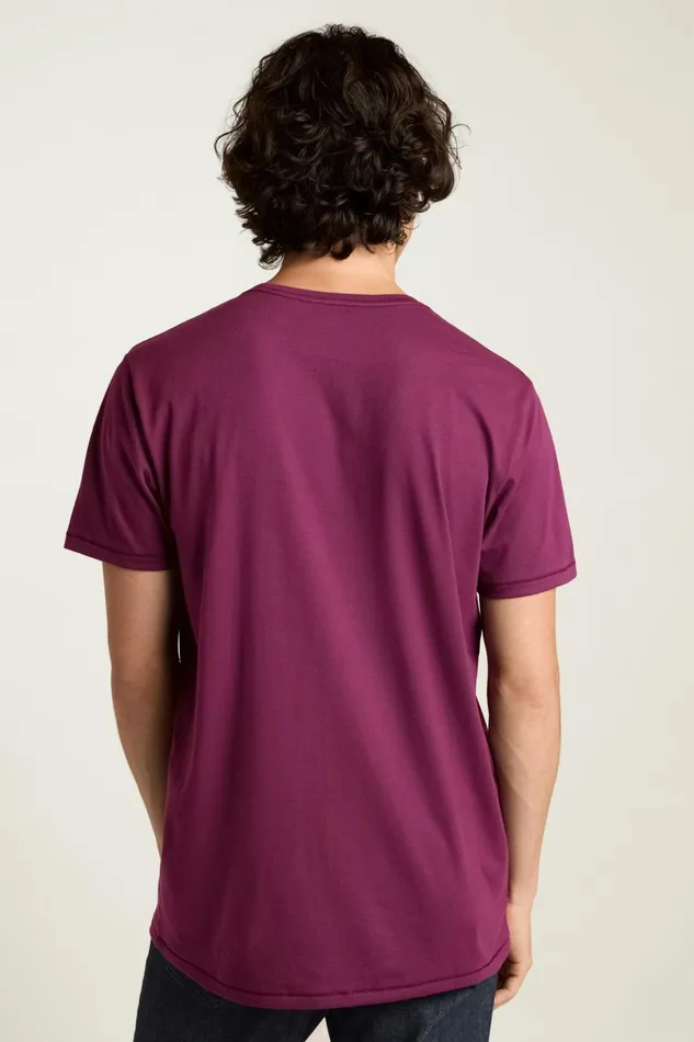Men Pima Performance Tee Port Wine Bonobos Short Sleeve Tees