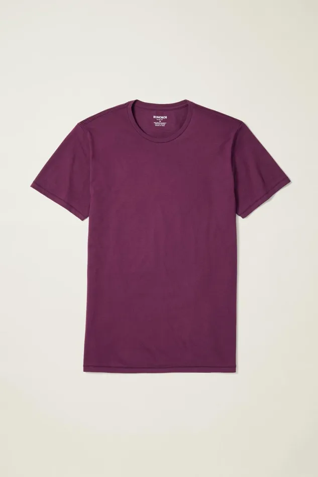 Men Pima Performance Tee Port Wine Bonobos Short Sleeve Tees