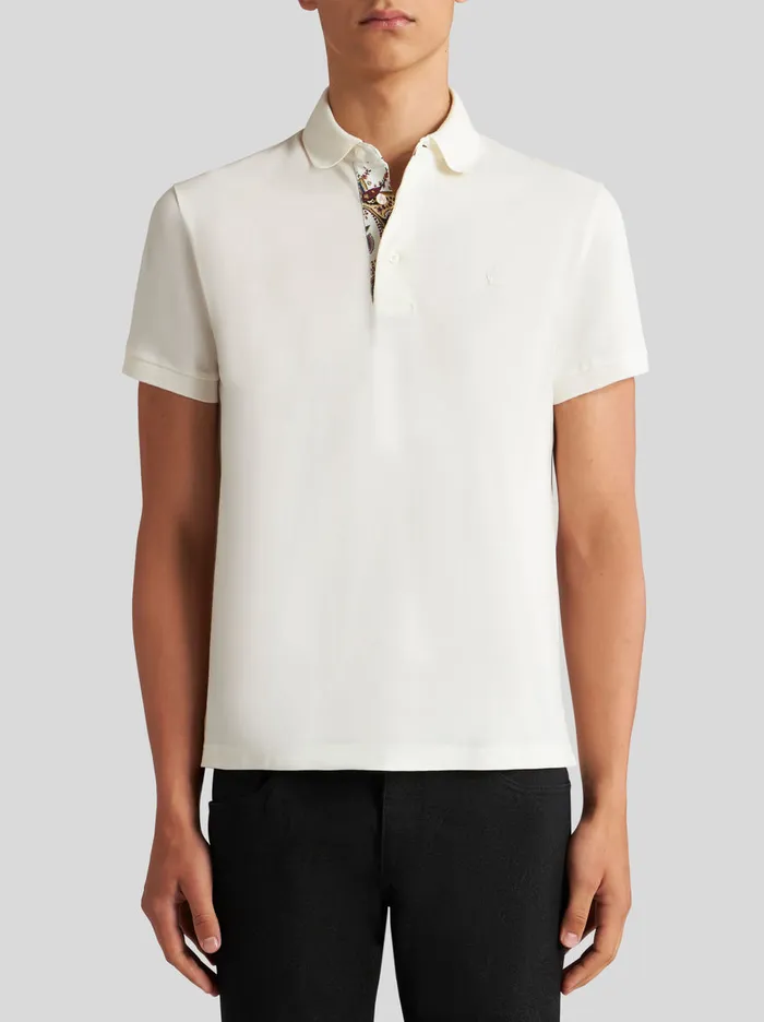 Men Polo Shirt With Embroidered Pegaso Etro Polo Shirts