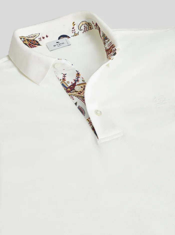 Men Polo Shirt With Embroidered Pegaso Etro Polo Shirts