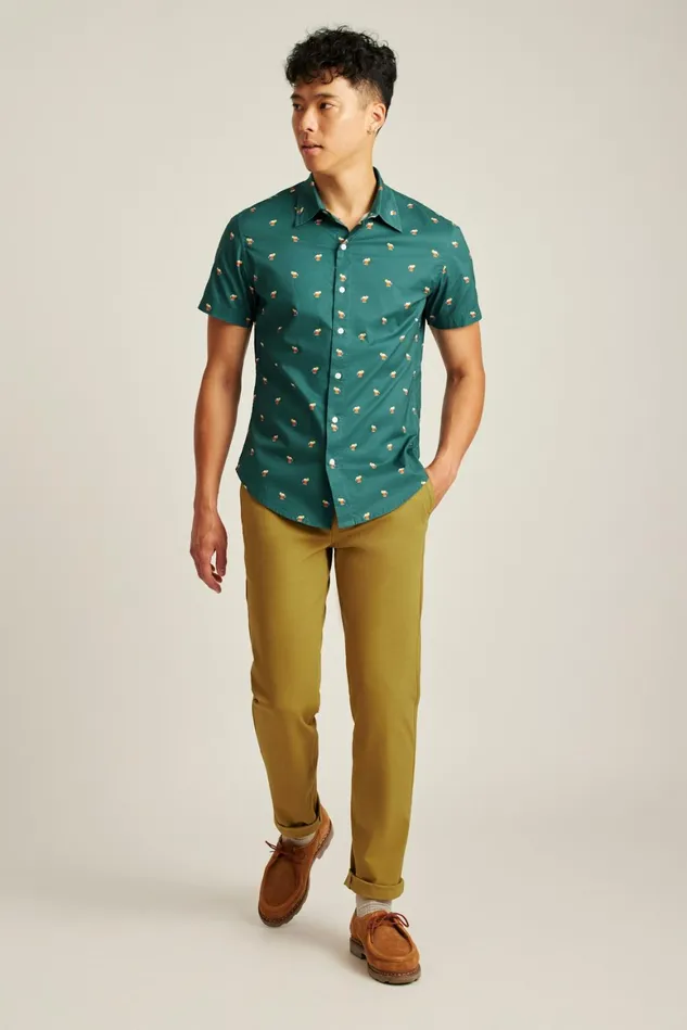 Men Riviera Short Sleeve Shirt Hot Toddy Bonobos Casual Shirts