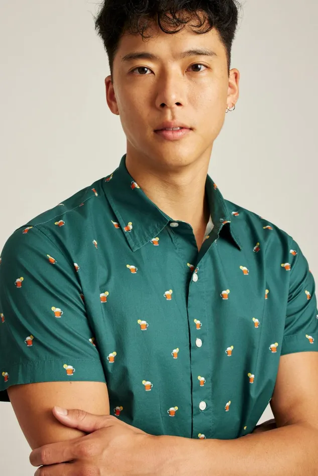 Men Riviera Short Sleeve Shirt Hot Toddy Bonobos Casual Shirts
