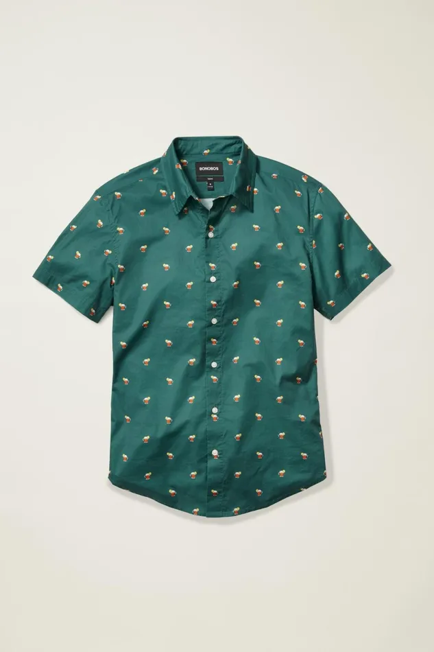 Men Riviera Short Sleeve Shirt Hot Toddy Bonobos Casual Shirts