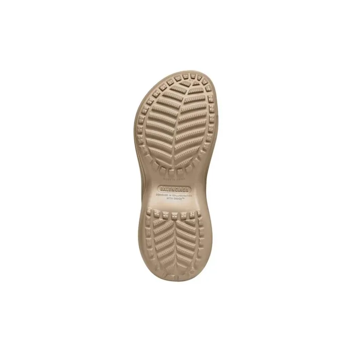 Men Sandals and Mules Balenciaga Pool Crocs Slide Sandal In Beige