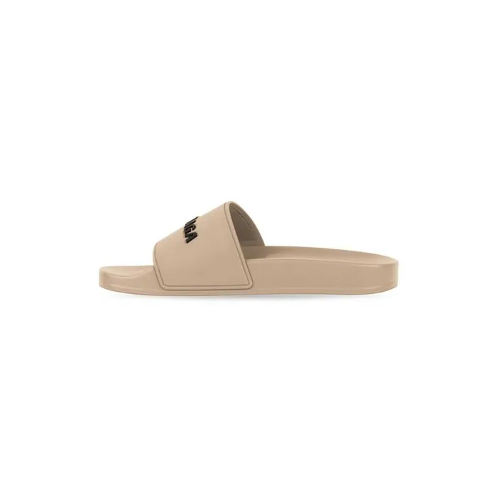 Men Sandals and Mules Balenciaga Pool Slide Sandal In Beige