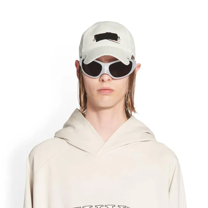 Men Scarves and Caps Balenciaga Gaffer Cap In Off White