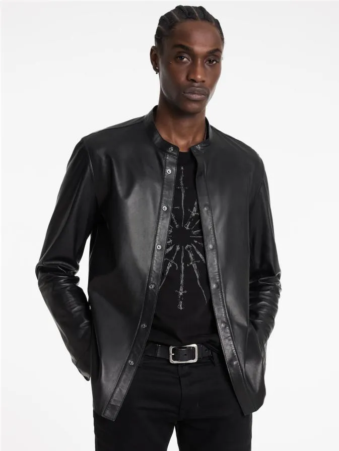 Men Shirts John Varvatos BERNARD SHIRT JACKET Black