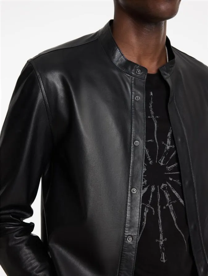 Men Shirts John Varvatos BERNARD SHIRT JACKET Black