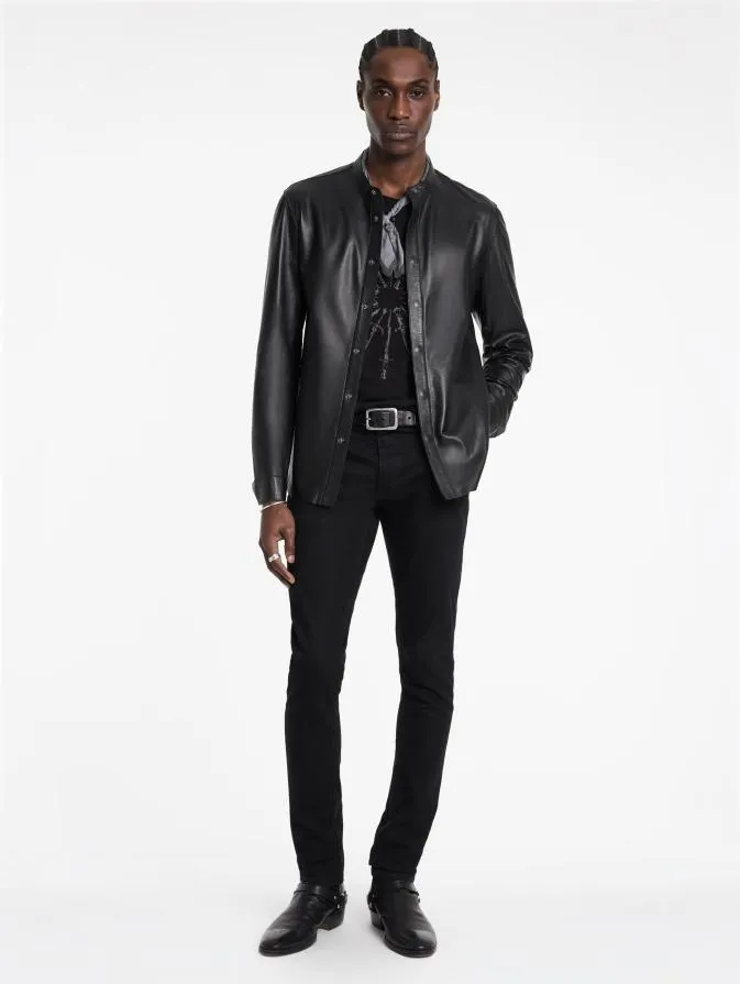 Men Shirts John Varvatos BERNARD SHIRT JACKET Black