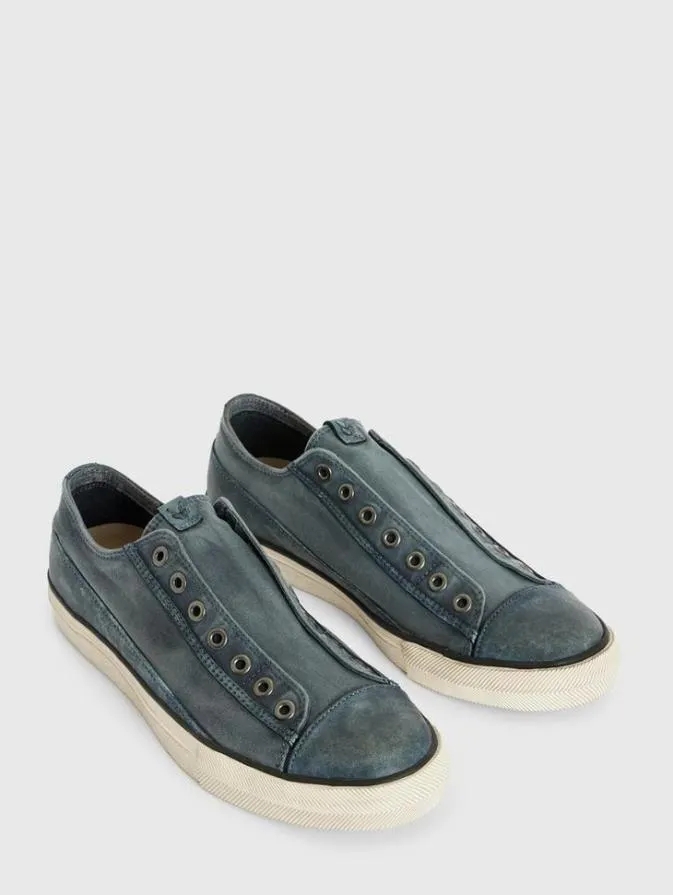 Men Sneakers John Varvatos VULC LACELESS LOW TOP 8211 CANVAS Navy