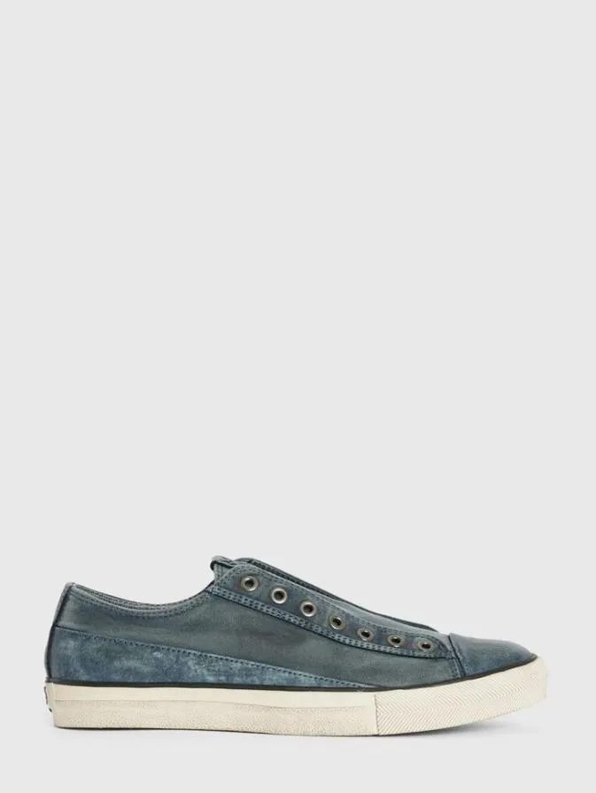 Men Sneakers John Varvatos VULC LACELESS LOW TOP 8211 CANVAS Navy