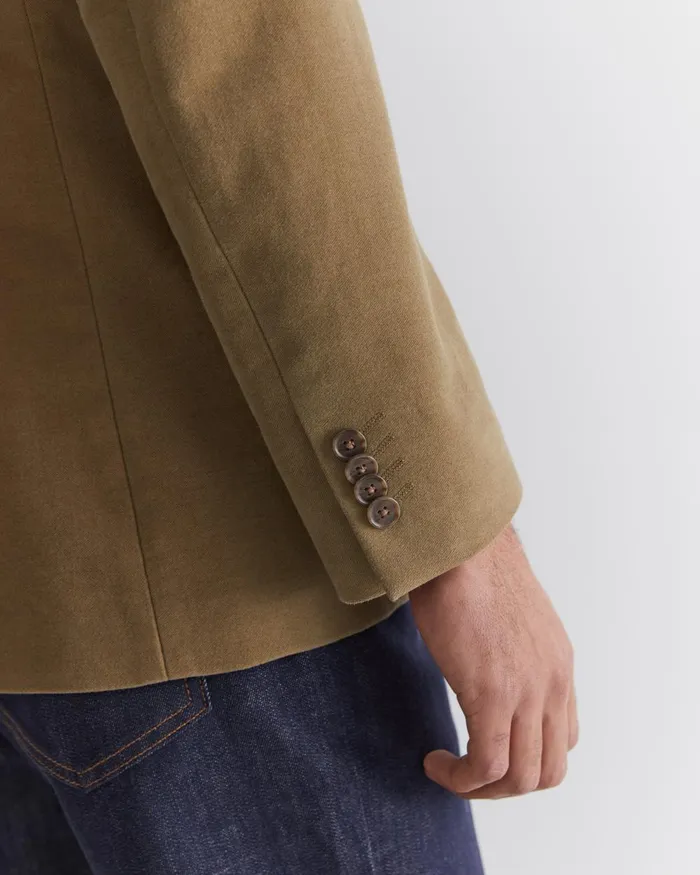 Men Sportscraft Jackets and Blazers Italian Moleskin Blazer Musk