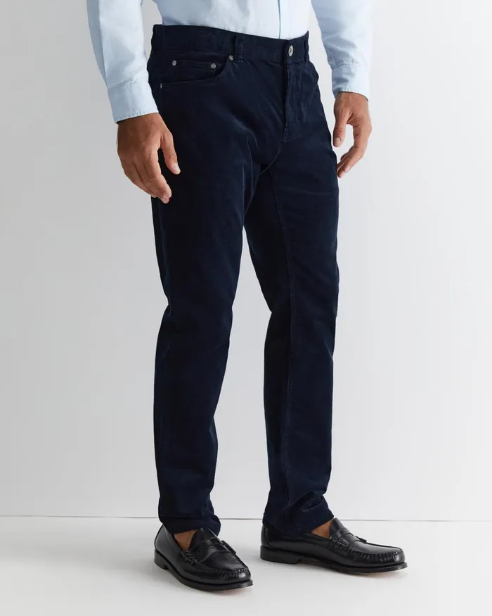 Men Sportscraft Pants Cooper Cord Navy