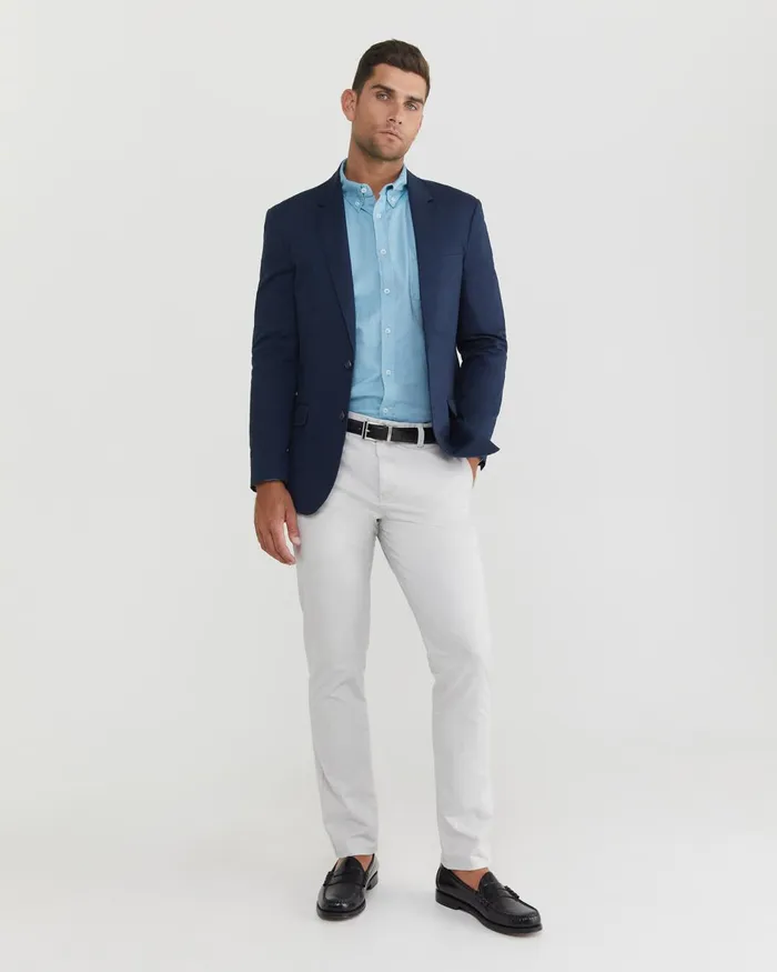 Men Sportscraft Pants Smith Tapered Chinos Glacier