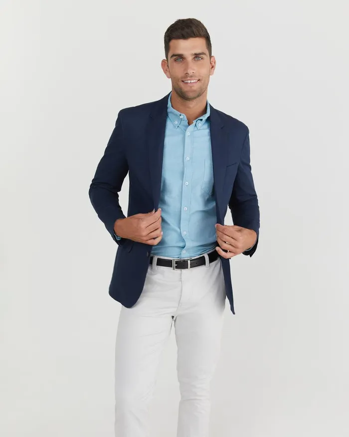 Men Sportscraft Pants Smith Tapered Chinos Glacier