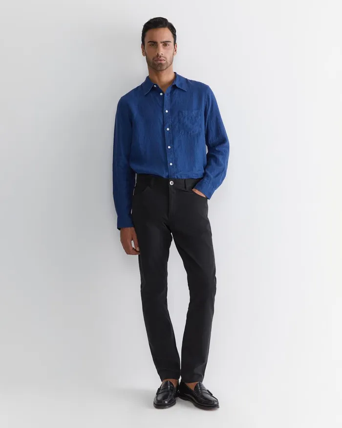 Men Sportscraft Pants Tapered Bedford Jean Black