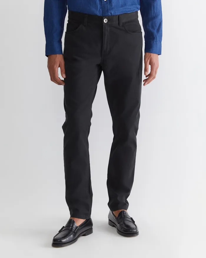 Men Sportscraft Pants Tapered Bedford Jean Black
