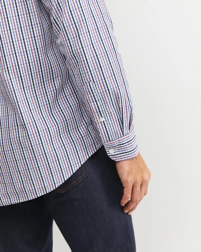 Men Sportscraft Shirts Gibson Long Sleeve Check Shirt Fig
