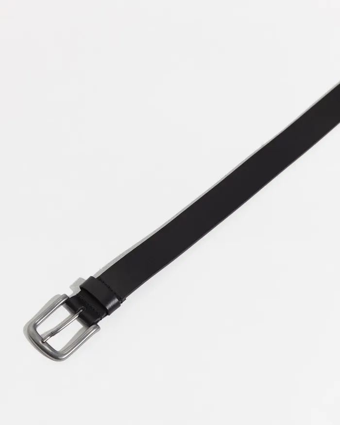 Men Sportscraft Shirts Torra Casual Leather Belt Black