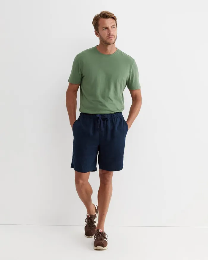 Men Sportscraft Shorts Caffery Linen Short Navy